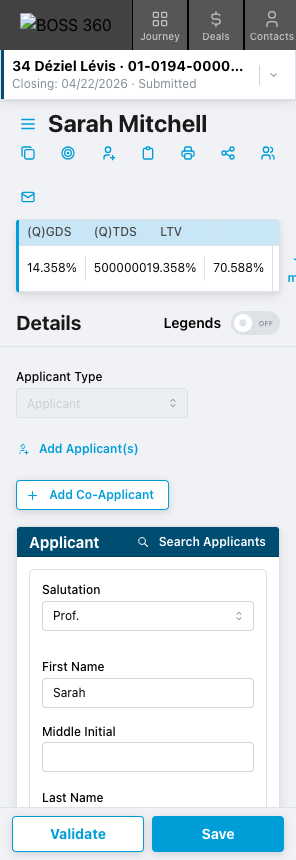 Sidebar navigation