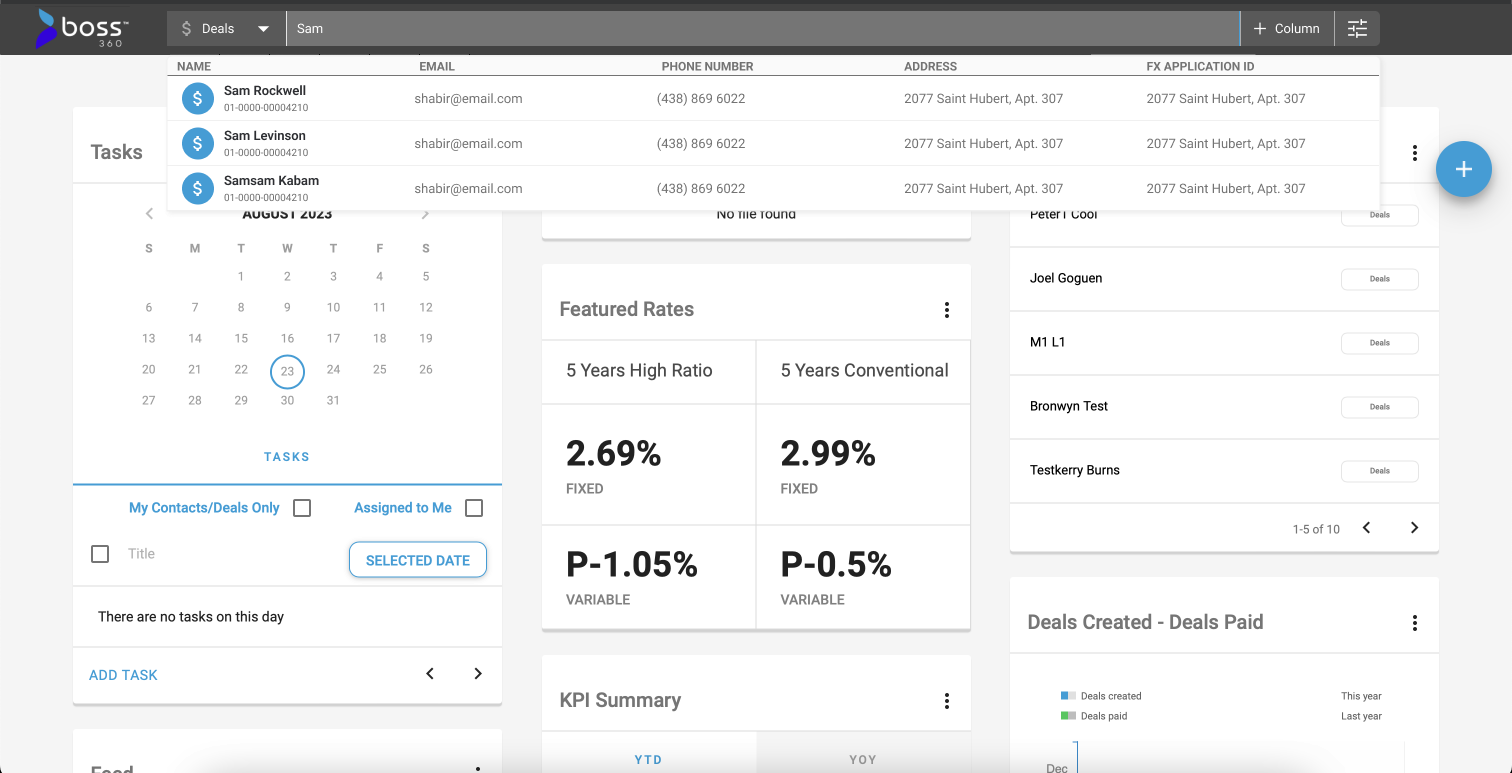 More than one module detected — category dropdown with grouped results