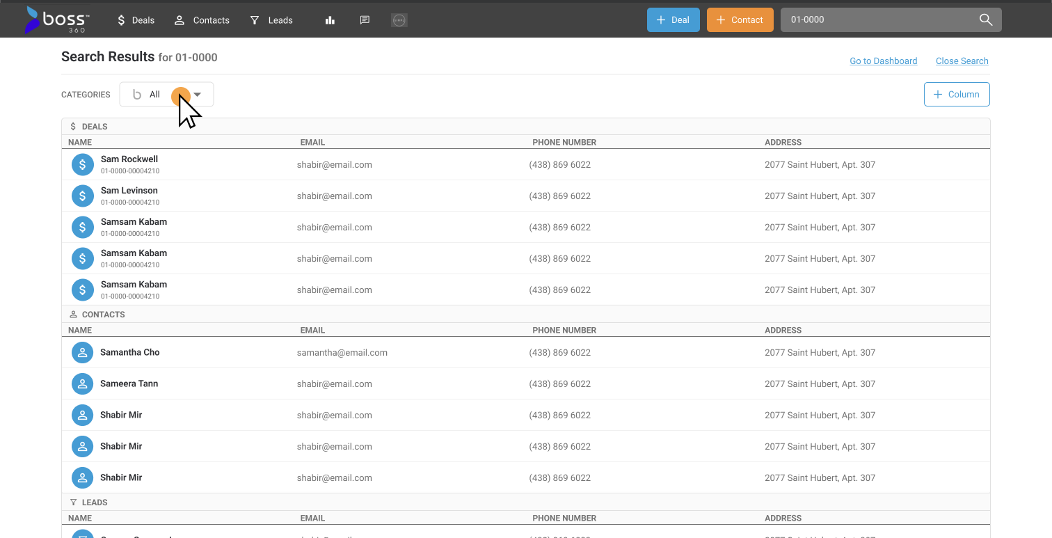Global Search Redesign